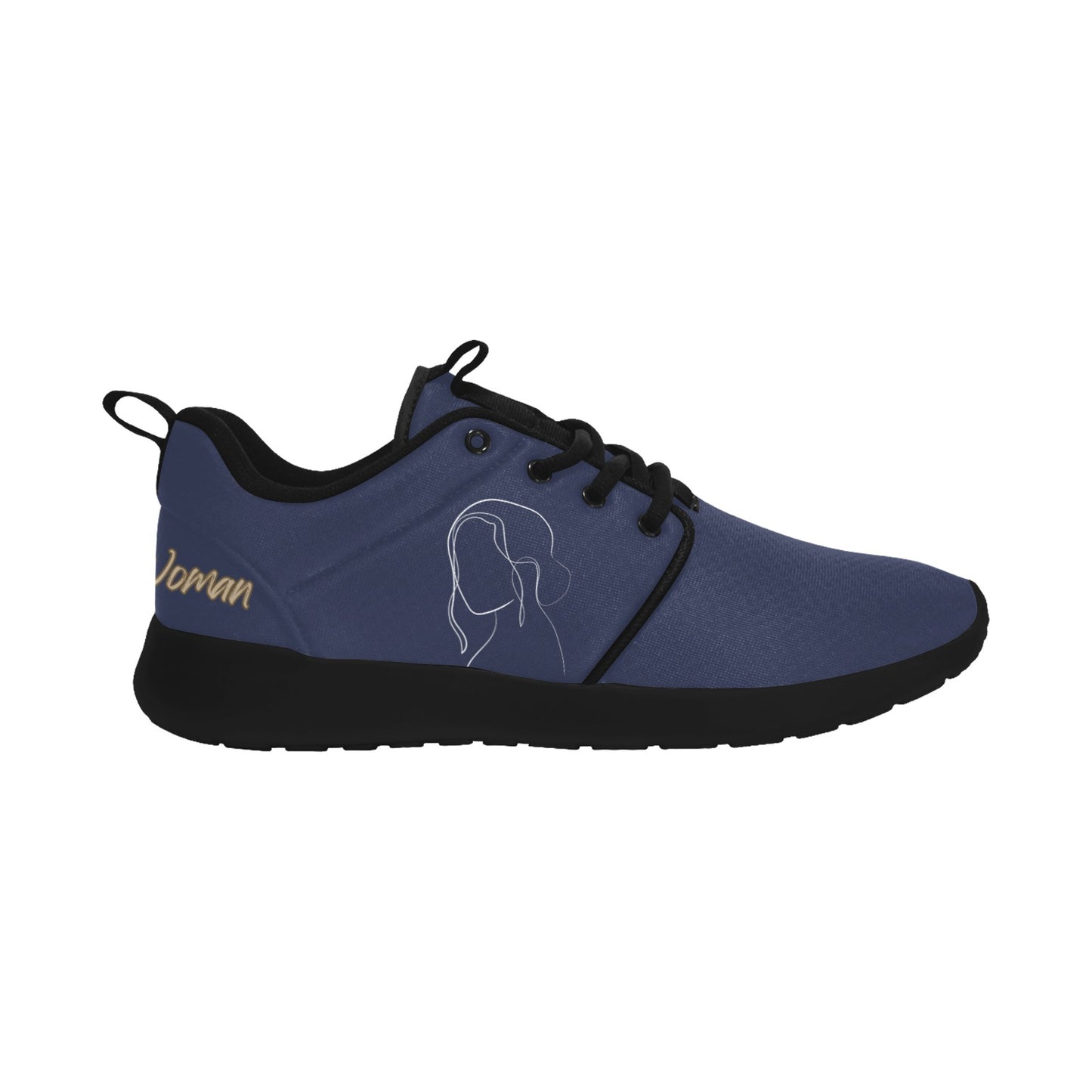 Natural Woman HANGING HAIR (WL) ROYAL w/ Black Sole Sneakers