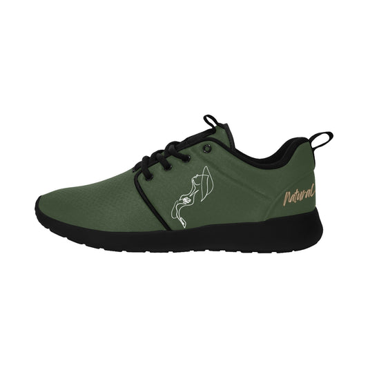 Natural Woman FREE (WL) DARK GREEN w/ Black Sole Sneakers