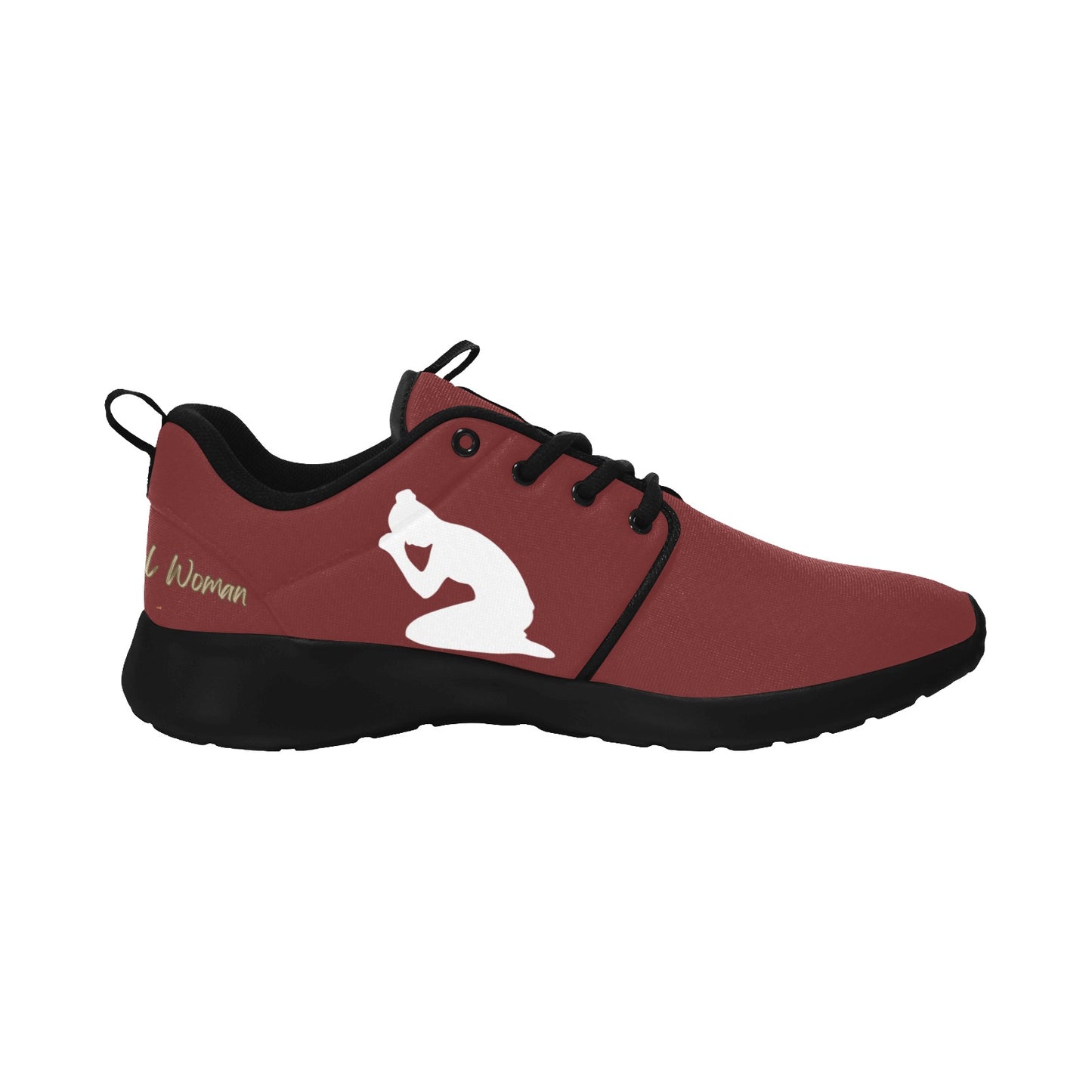 Natural Woman PRAY (WL) MAROON w/ Black Sole Sneakers