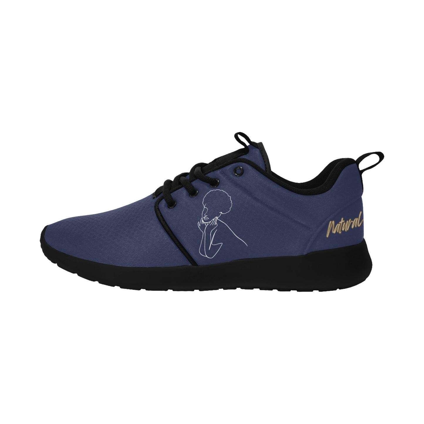 Natural Woman CUTE AFRO (WL) ROYAL w/ Black Sole Sneakers