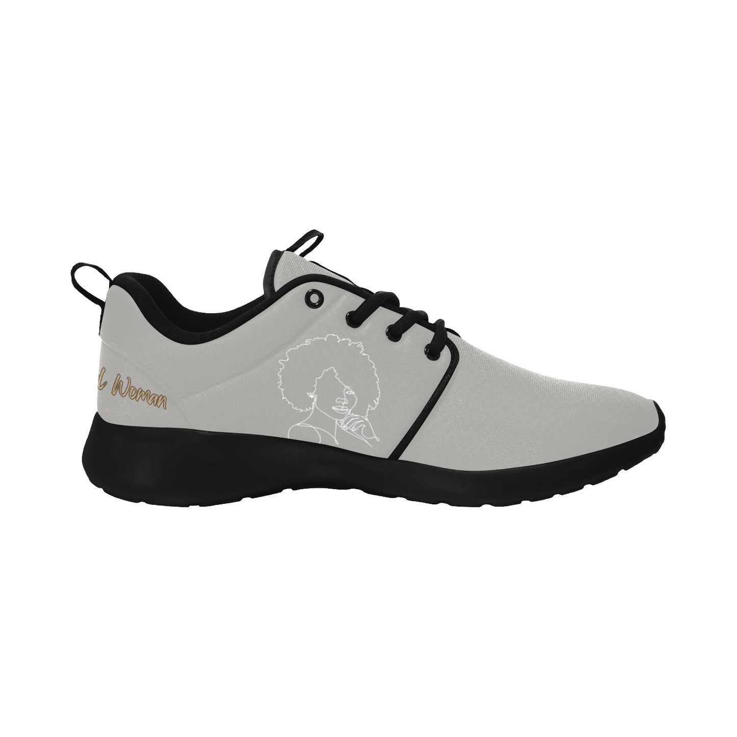 Natural Woman THE LOOK (WL) GRAY w/ Black Sole Sneakers