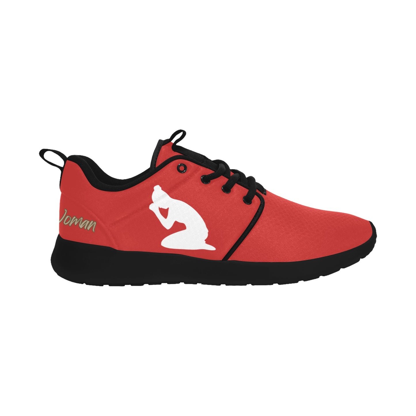 Natural Woman PRAY (WL) RED w/ Black Sole Sneakers