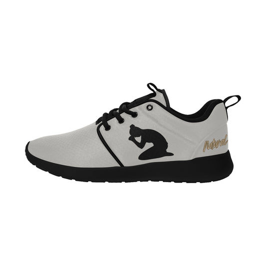 Natural Woman PRAY (BL) GRAY w/ Black Sole Sneakers