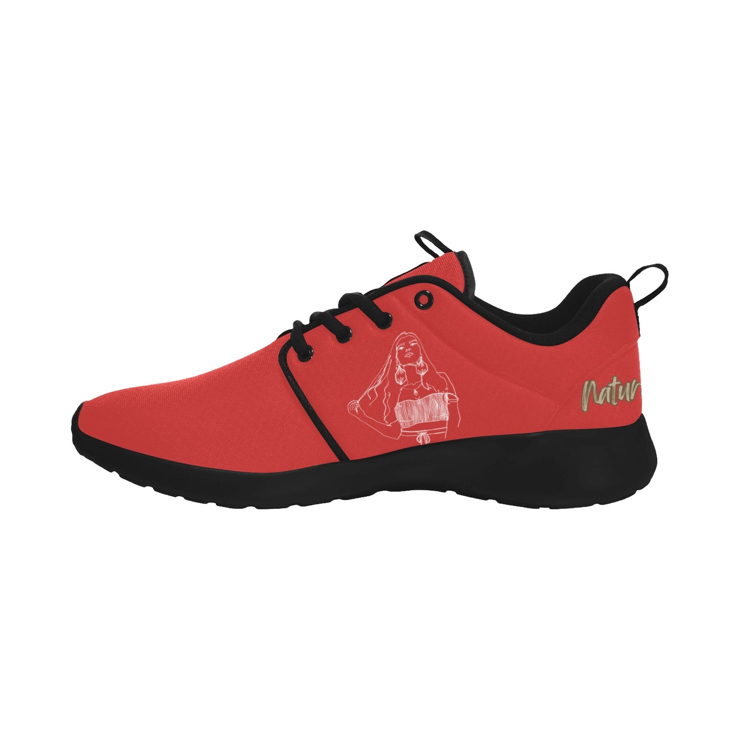 Natural Woman THINKING (WL) RED w/ Black Sole Sneakers