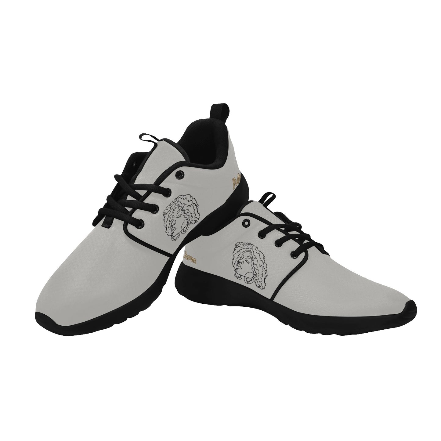 Natural Woman NATURALLY ME (BL) GRAY w/ Black Sole Sneakers
