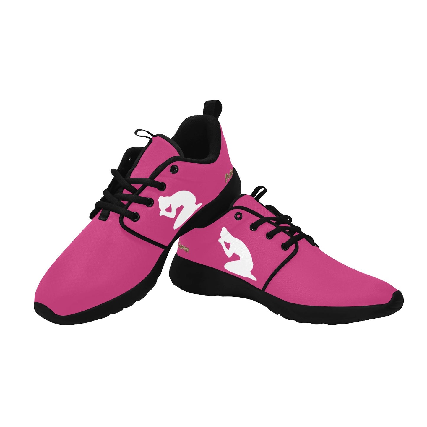 Natural Woman PRAY (WL) NEON PINK w/ Black Sole Sneakers