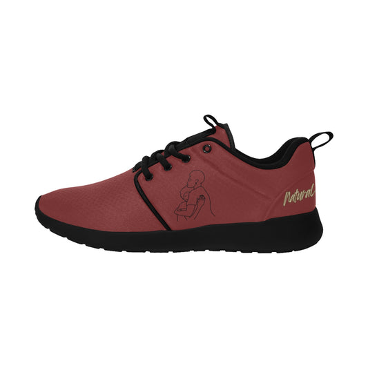 Natural Woman SAFE WITH MOMMA (BL) MAROON w/ Sole Sneakers