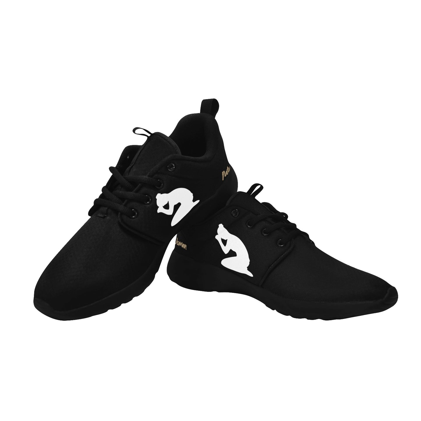 Natural Woman PRAY (WL) BLACK w/ Black Sole Sneakers