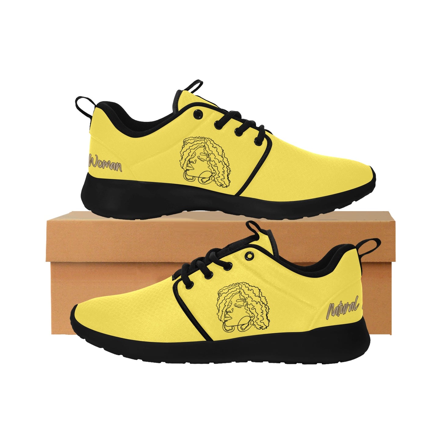 Natural Woman NATURALLY ME (BL) YELLOW w/ Black Sole Sneakers