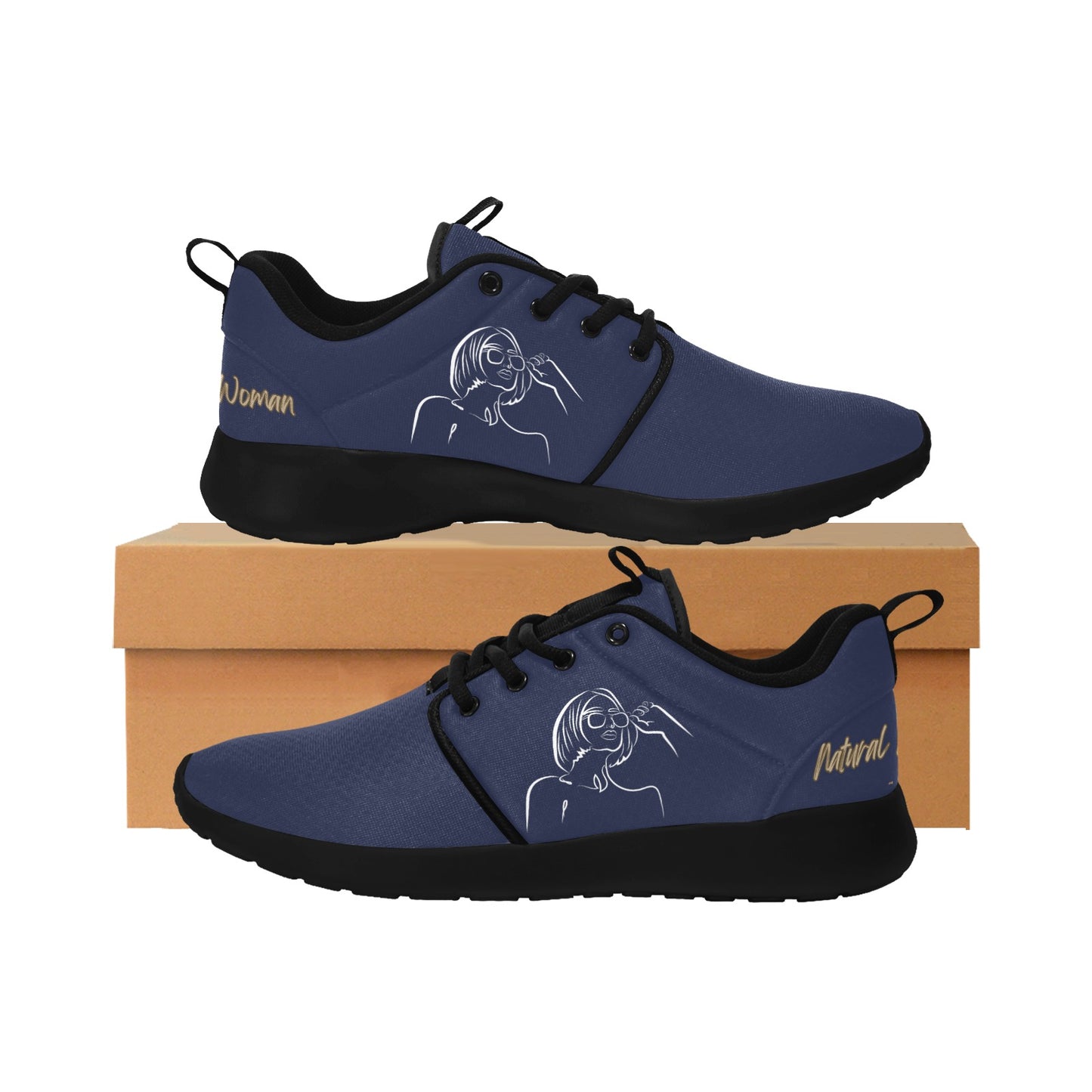 Natural Woman BRIGHT FUTURE (WL) ROYAL w/ Black Sole Sneakers