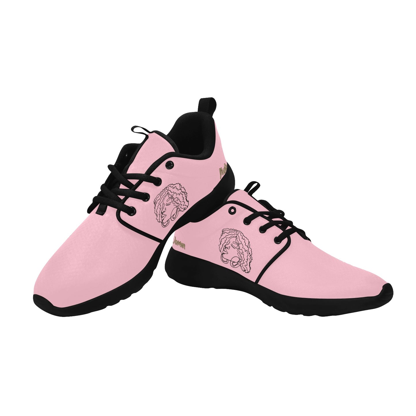 Natural Woman NATURALLY ME (BL) PINK w/ Black Sole Sneakers