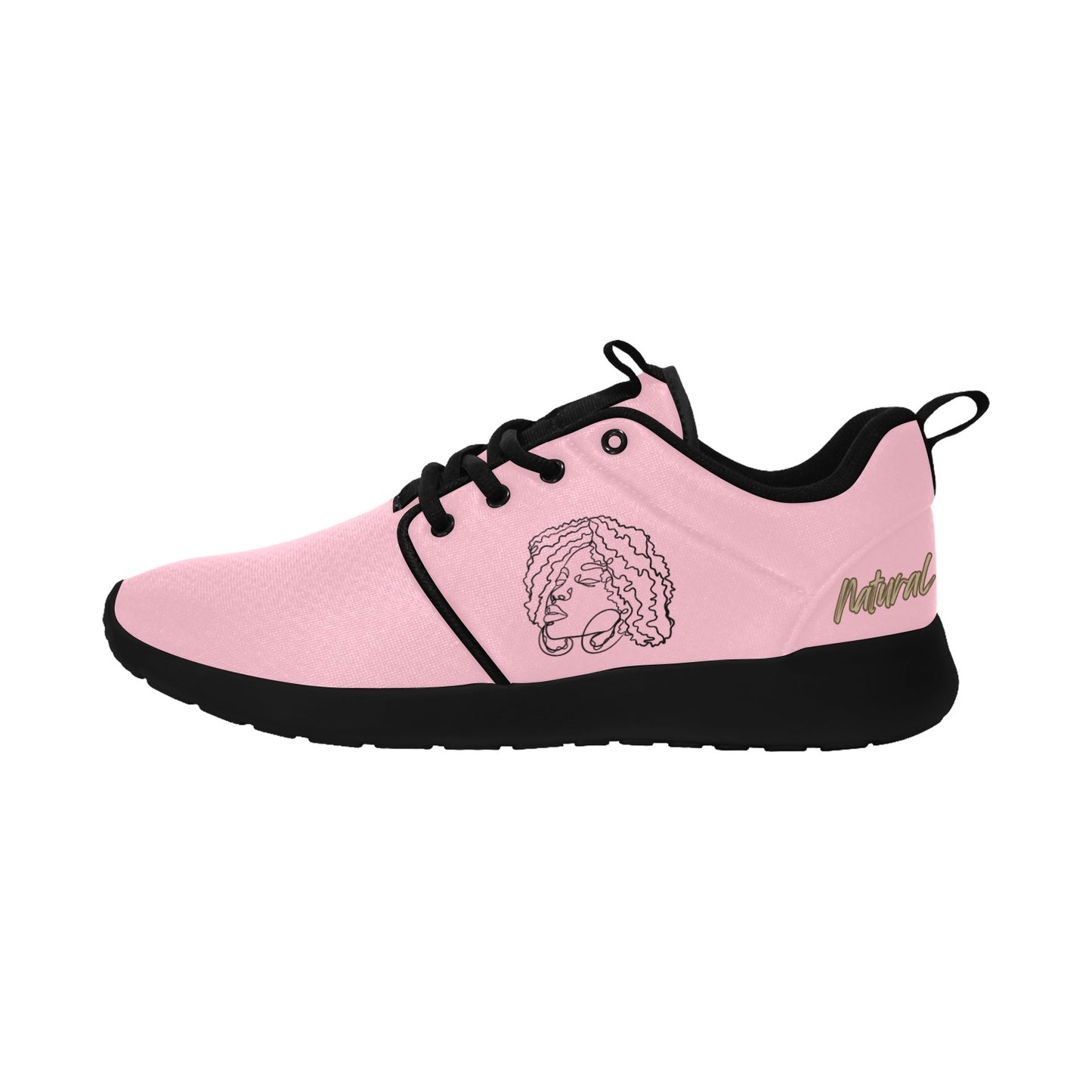 Natural Woman NATURALLY ME (BL) PINK w/ Black Sole Sneakers