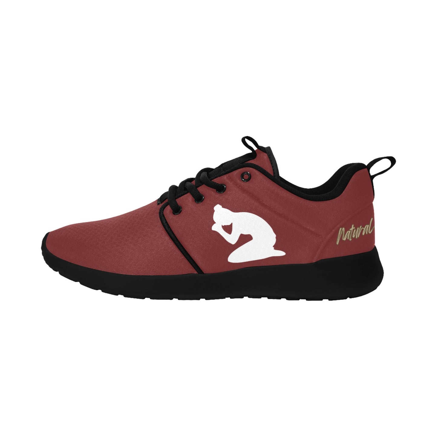 Natural Woman PRAY (WL) MAROON w/ Black Sole Sneakers