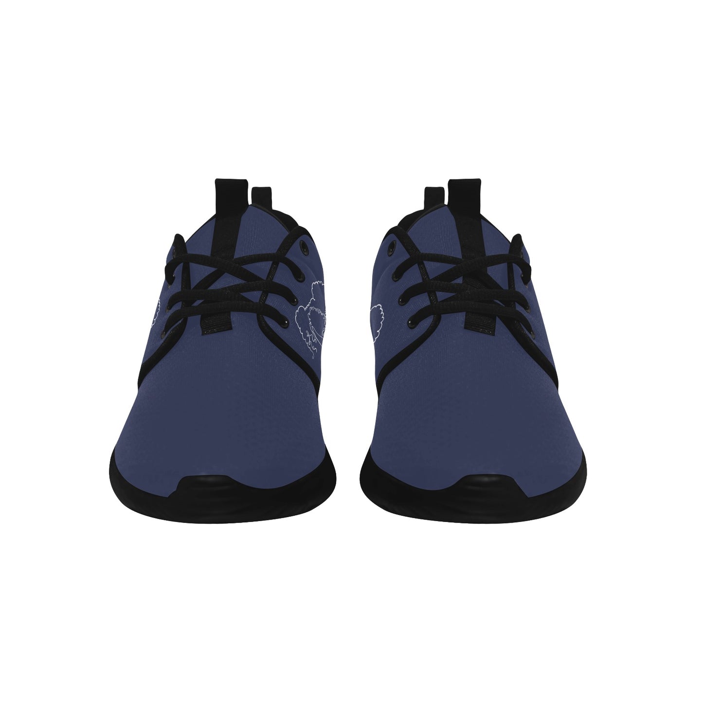 Natural Woman TWIN PUFFS (WL) ROYAL w/ Black Sole Sneakers