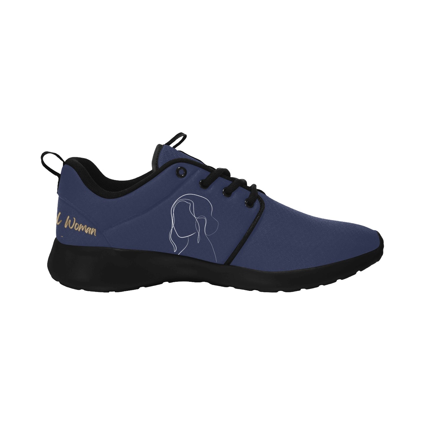 Natural Woman HANGING HAIR (WL) ROYAL w/ Black Sole Sneakers