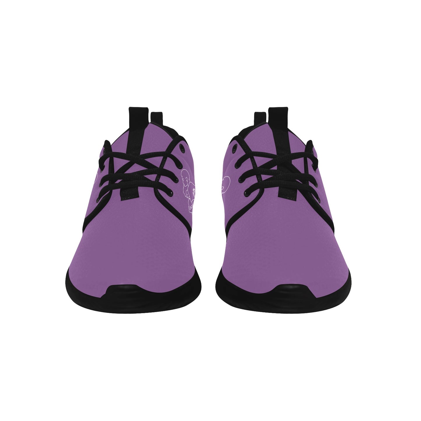 Natural Woman SAFE WITH MOMMA (WL) PURPLE w/ Sole Sneakers