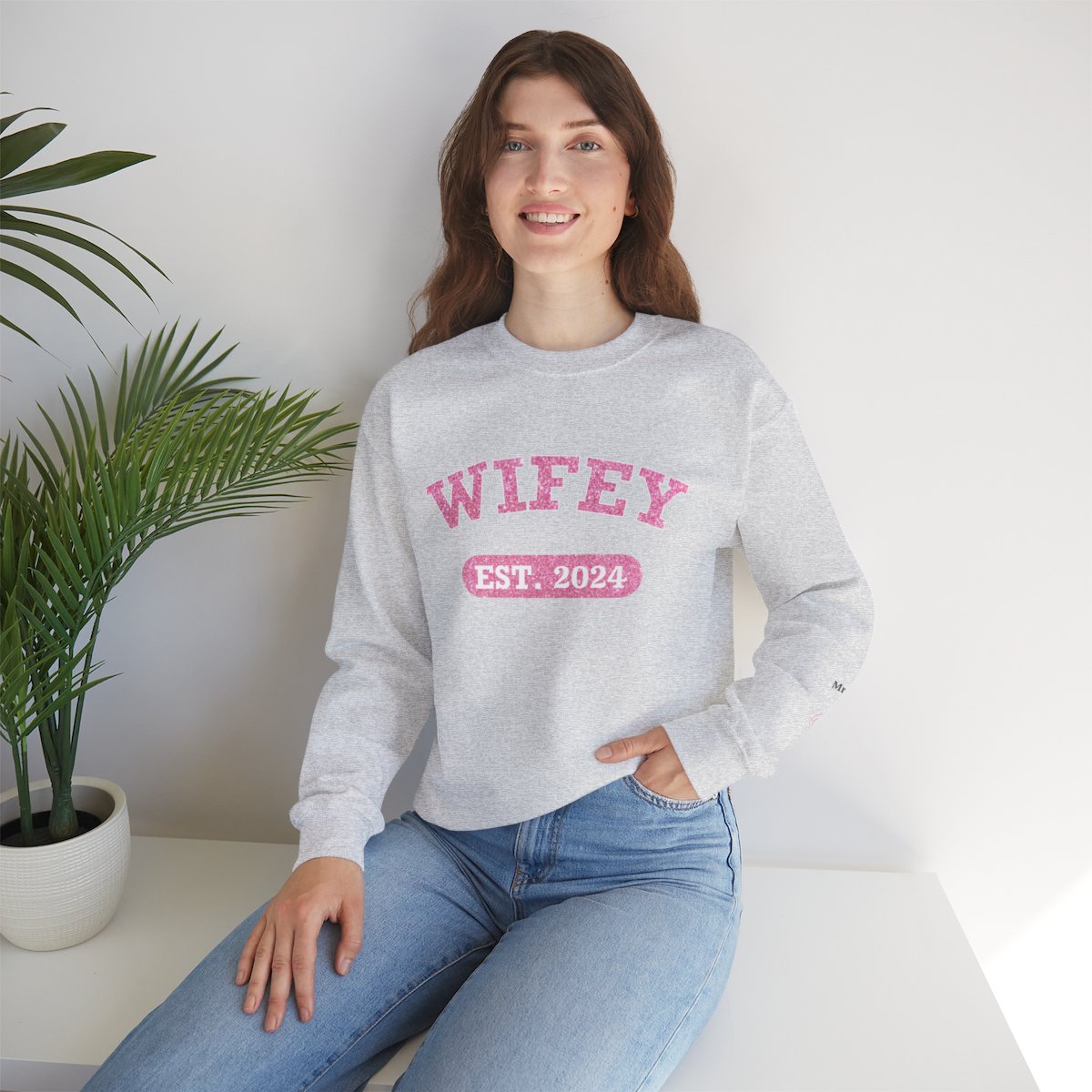 Personalized WIFEY Crewneck Sweatshirt